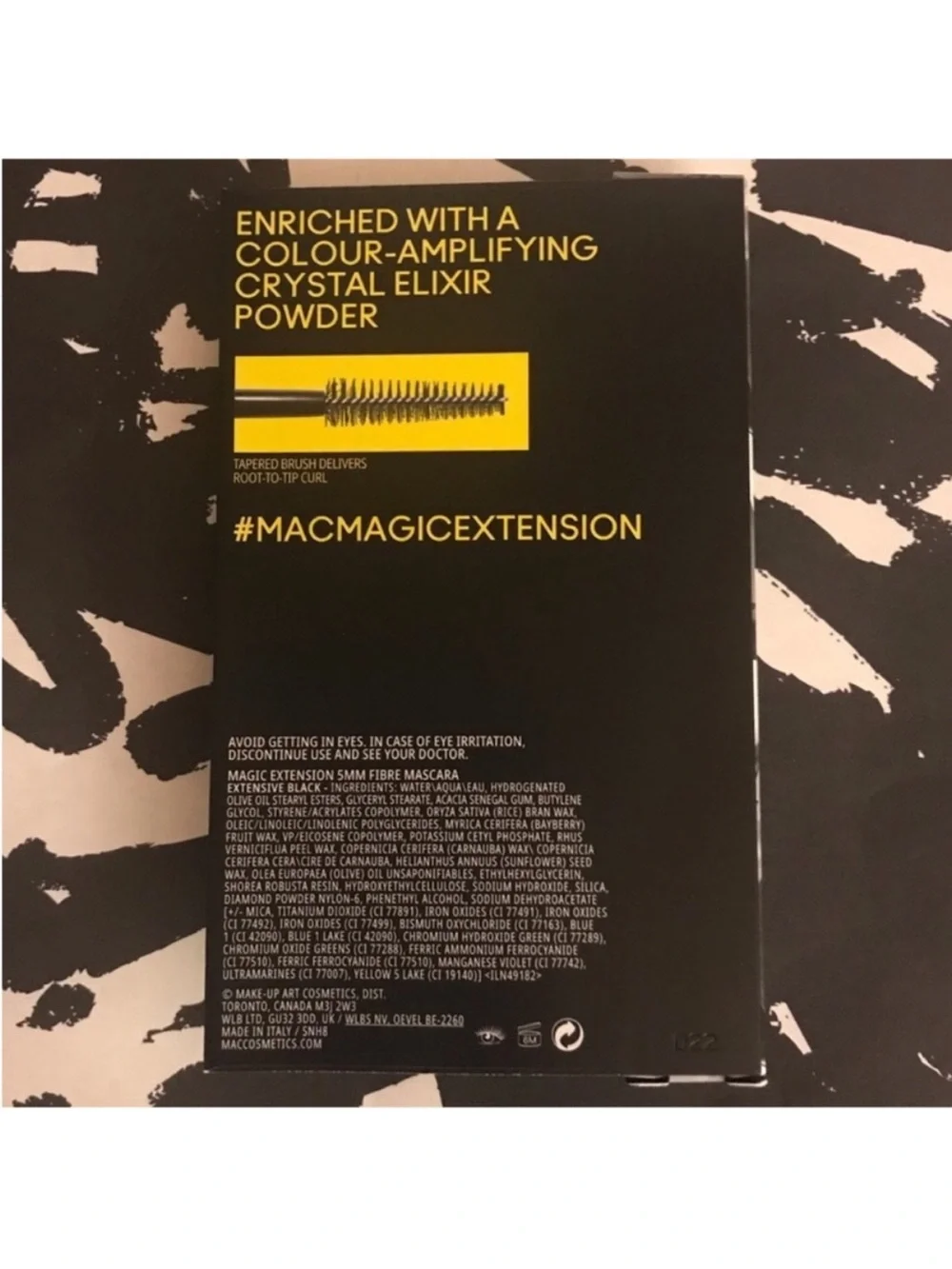 MAC Cosmetics Magic Extension 5mm Fibre Mascara in Extensive Black  11 ml